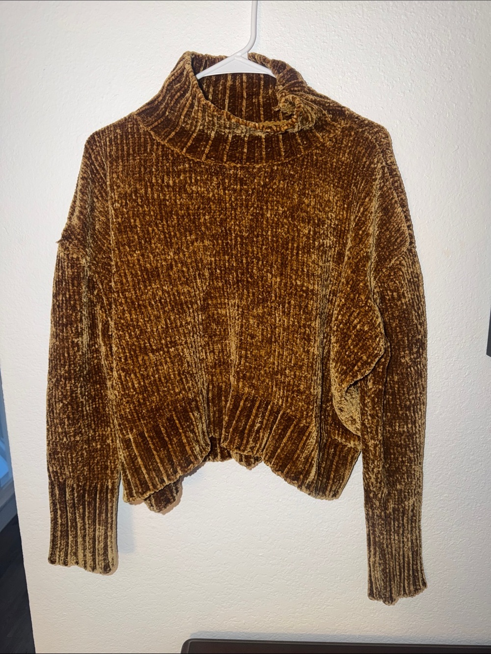 Chelsea & Theodore Chenille Turtleneck Sweater